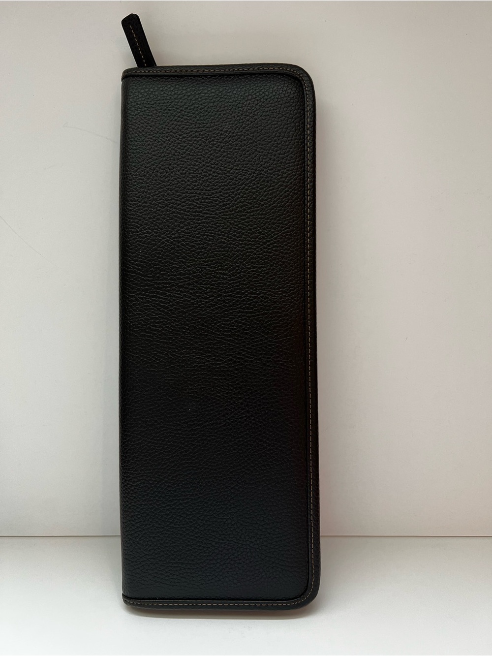 Brooks Brothers Black Leather Travel Pouch